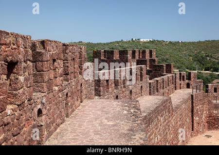 Alte Burg in Silves, Algarve Portugal Stockfoto