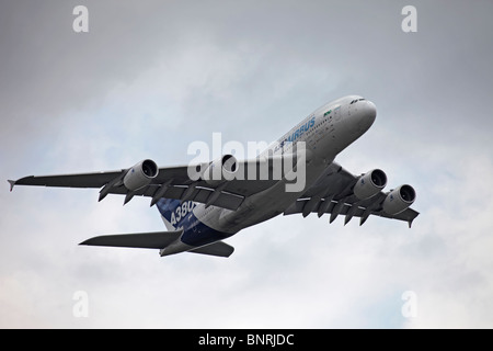 Farnborough Airbus A380 Stockfoto