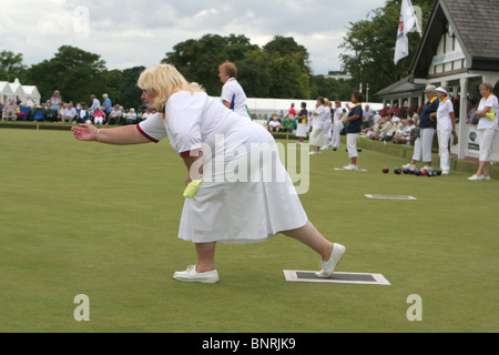 Frauen nationale Schalen Meisterschaften bei Royal Leamington Spa, Warwickshire, England, UK Stockfoto