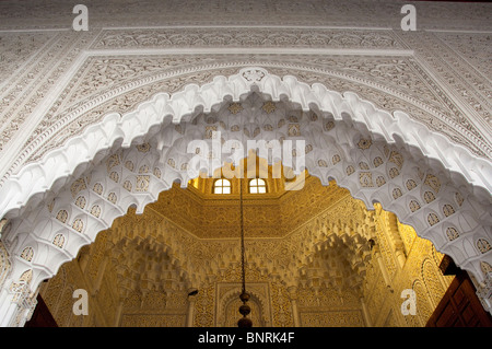 Afrika, Marokko, Casablanca. Mahakma Law Courts (aka Mahakma du Pacha) beherbergt die Scharia-Gerichte. Stockfoto
