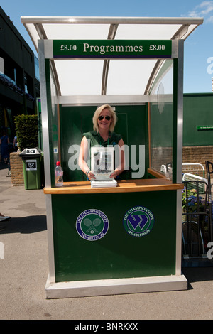 4. Juli 2010: auf dem Gelände. Internationales Tennisturnier in Wimbledon statt bei den All England Lawn Tennis Club, London, England. Stockfoto