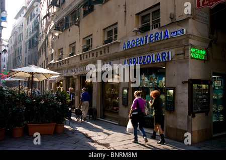 Europa, Italien, Ligurien, Genua Hafen inzwischen Stockfoto