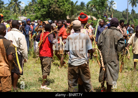 Mwaka Kogwa Feier in Makunduchi, Sansibar, Tansania Stockfoto