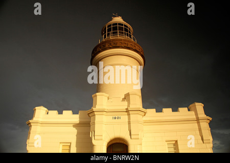 Leuchtturm von Byron Bay nach einem Gewitter, New-South.Wales, Australien Stockfoto