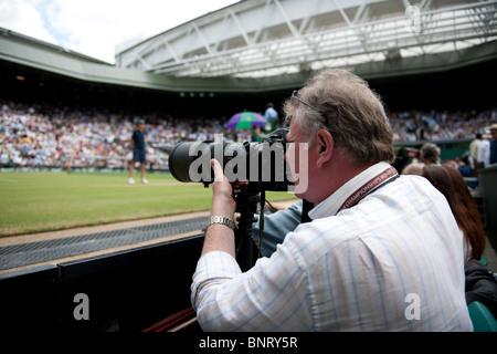 2. Juli 2010. Herren Halbfinale.  Novak Djokovic, V Tomas Berdych, internationale Tennisturnier von Wimbledon statt, in der alle En Stockfoto