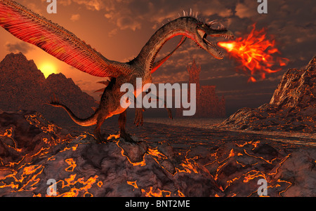 Wo Drachen Dwell.2. Stockfoto