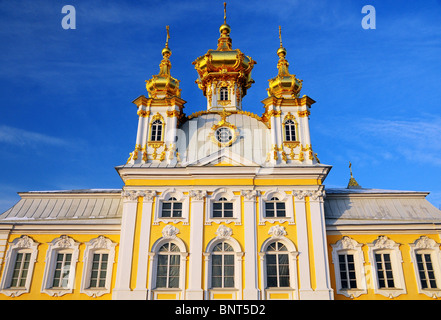 Der Vorderseite Osten Kapelle, Peterhof-Palast, St. Petersburg, Russland Stockfoto