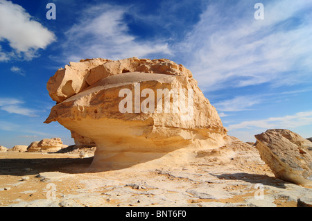 Felsformationen in der weißen Wüste, Ägypten. Stockfoto