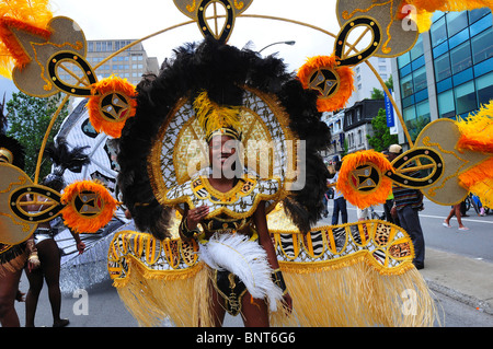 Karibik-Parade Carifete Montreal Kanada Stockfoto