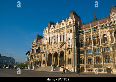 Parlament das ungarische Parlamentsgebäude in Budapest Lipotvaros Bezirk Ungarn Europa Stockfoto