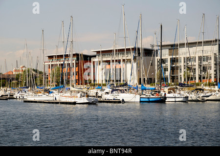 Segelboote, Hafen von Dünkirchen, Frankreich. Stockfoto