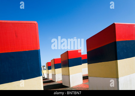 Bunte öffentlichen Kunstwerke in Adelaide Festival Centre - Adelaide, South Australia, Australien. Stockfoto