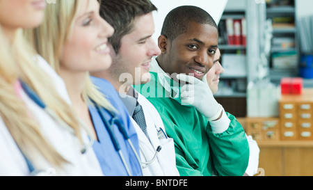 Team des Arztes im Büro Stockfoto