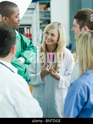 Team des Arztes im Büro Stockfoto