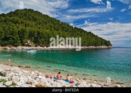 Pupnatska Strand Korcula Insel Dalmatien Kroatien Stockfoto