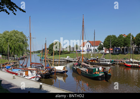 Museumshafen von Carolinensiel, Ostfriesland, Niedersachsen, Deutschland Stockfoto