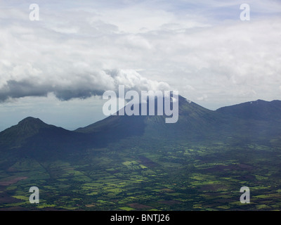 Luftaufnahme über Vulkan Nicaragua Stockfoto