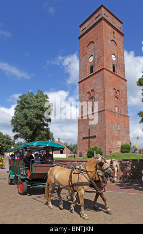 Alter Leuchtturm, Stadt Borkum, Insel Borkum, Ostfriesland, Nordseeküste, Niedersachsen, Deutschland Stockfoto