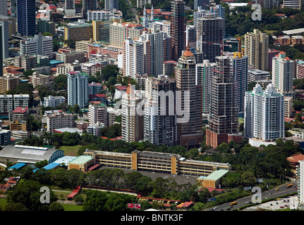 Luftaufnahme über Hochhäuser Panama City-Panama Stockfoto