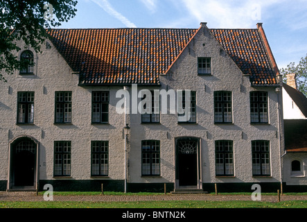 Beginenhof, Begijnhof, Beginen, Benediktinerorden, 13. Jahrhundert, Kloster, Museum, Stadt Brugge, Brügge, Westflandern, Belgien Stockfoto