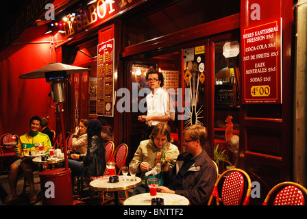 Le Sabot Rouge berühmtes Restaurant am Place du Tertre, Paris Frankreich Stockfoto