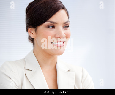 Porträt von lächelt zuversichtlich Geschäftsfrau Stockfoto