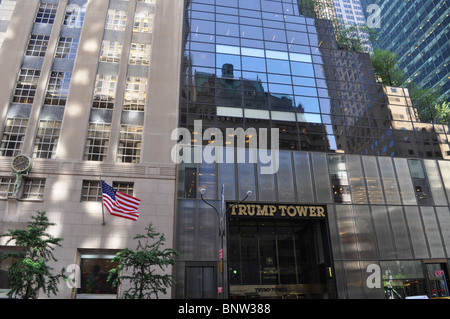 Trump Tower New York Fifth Avenue Stockfoto