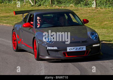 2010 Porsche 911 GT3 RS auf der 2010 Goodwood Festival of Speed, Sussex, England, UK. Stockfoto