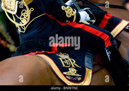 Die Trooping die Farbe Zeremonie zu Ehren des Geburtstages Queens Stockfoto