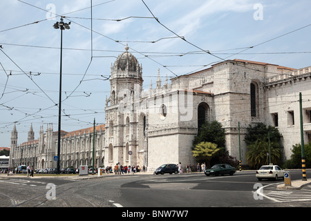 Das Hieronymus-Kloster in Belem, Lissabon-Portugal Stockfoto