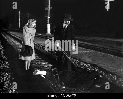 BARBARA STANWYCK und FRED MACMURRAY, Double Indemnity, 1944 Stockfoto