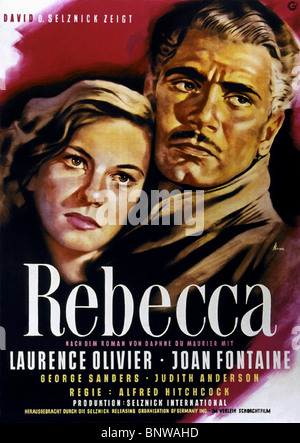 JOAN FONTAINE, Laurence Olivier, Rebecca, 1940 Stockfoto