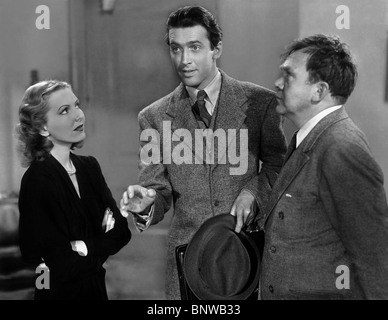 JEAN ARTHUR, James Stewart, THOMAS MITCHELL, HERR SMITH GEHT NACH WASHINGTON, 1939 Stockfoto