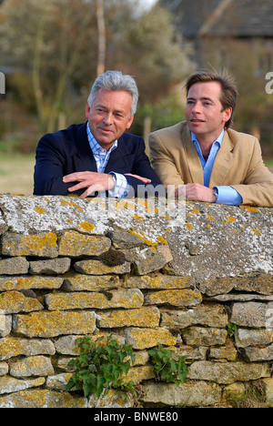 Schatten Secretary Of State for Business, Alan Duncan und seine partner James Dunseath zu Hause in Rutland, 03.01.2008. Stockfoto