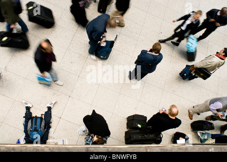 Der Eurostar-Terminal bei Waterloo 19. Oktober 2007 Stockfoto