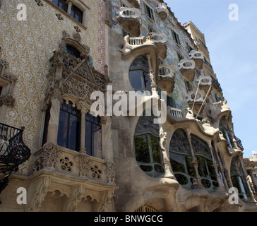 CASA BATTLO BARCELONA SPANIEN Stockfoto