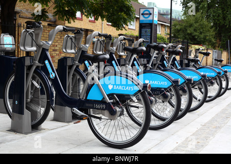 TFL London Bike Verleih-Schema wurde ins Leben gerufen 2010 London Stockfoto