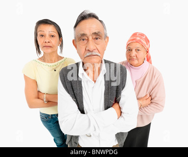 Drei Leute verärgert Stockfoto