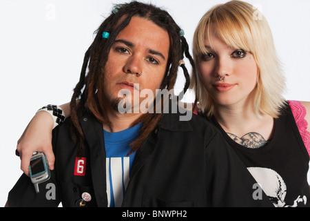 Angesagte Teenager-paar Stockfoto
