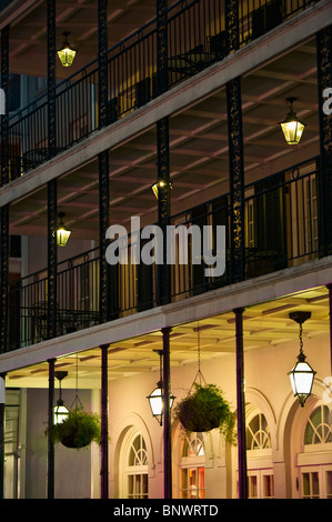 Balkone im French Quarter von New Orleans Stockfoto