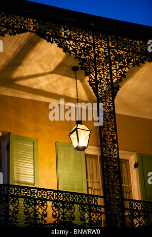 Balkon im French Quarter von New Orleans Stockfoto