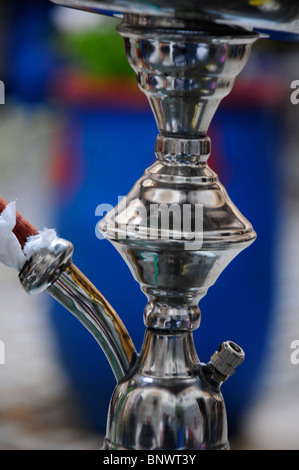 Nahaufnahme von einer Shisha Narguile Rohr Stockfoto