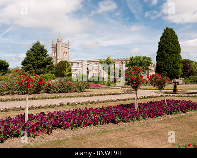 Pfarrkirche St. Marien von Martyrs Memorial Gardens, Old Amersham Stockfoto