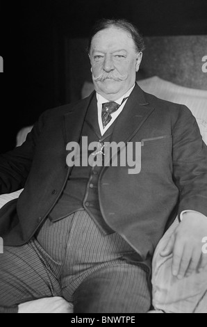 Porträt-Foto-c1910s von William Taft (1857-1930) - der 27. US-Präsident (1909-1913) + 10. Oberrichter der Vereinigten Staaten (1921-1930). Stockfoto