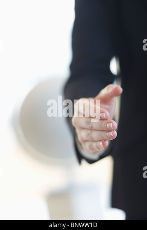 Die Hand für handshake Stockfoto