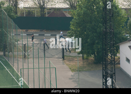 Gefecht zwischen ethnischen kriminelle Gruppen in Moskau Stockfoto