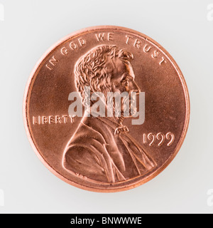 Einen penny Stockfoto