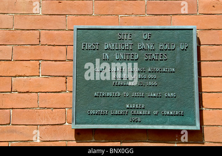 Jesse James Bank Museum, Liberty, Missouri Stockfoto