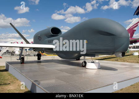 Northrop Grumman Global Hawk unbemannte Flugzeuge an Farnborough International Air Show 2010 Großbritannien Stockfoto