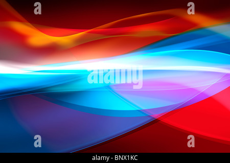 Abstrakte farbige Hintergrund, Welle, Schleier oder Rauch Textur - Computer generierte Bild Stockfoto